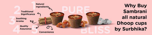 From Stress to Serenity: Spiritual Benefits of Natural Sambrani Dhoop Cups