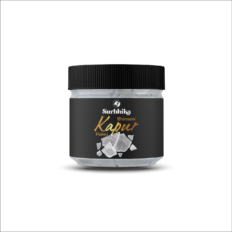Pure Bhimseni Kapoor Flakes Jar 90g