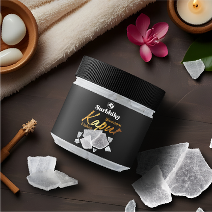 Pure Bhimseni Kapoor Flakes Jar 90g | Surbhika (7)
