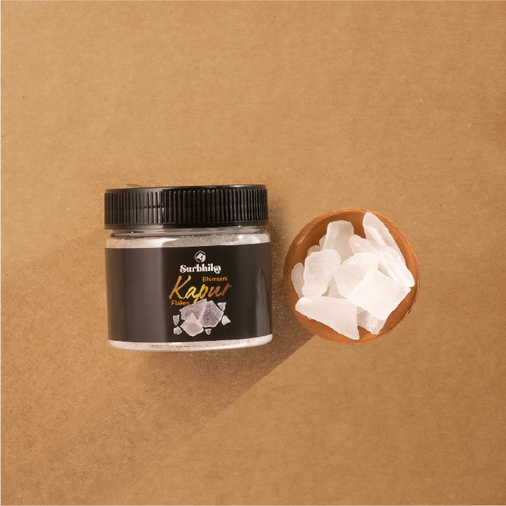 Pure Bhimseni Kapoor Flakes Jar 90g