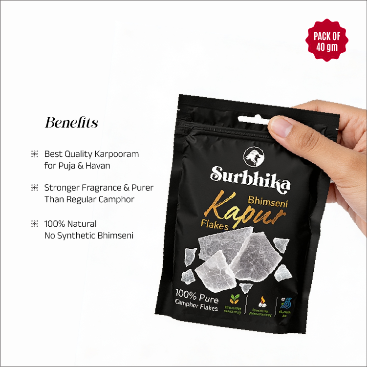 Bhimseni Kapur Flakes Pouch 40g