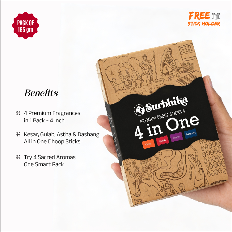 4 in One Dhoop Sticks 4 inch