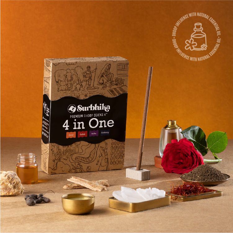 4 in One Dhoop Sticks 4 inch