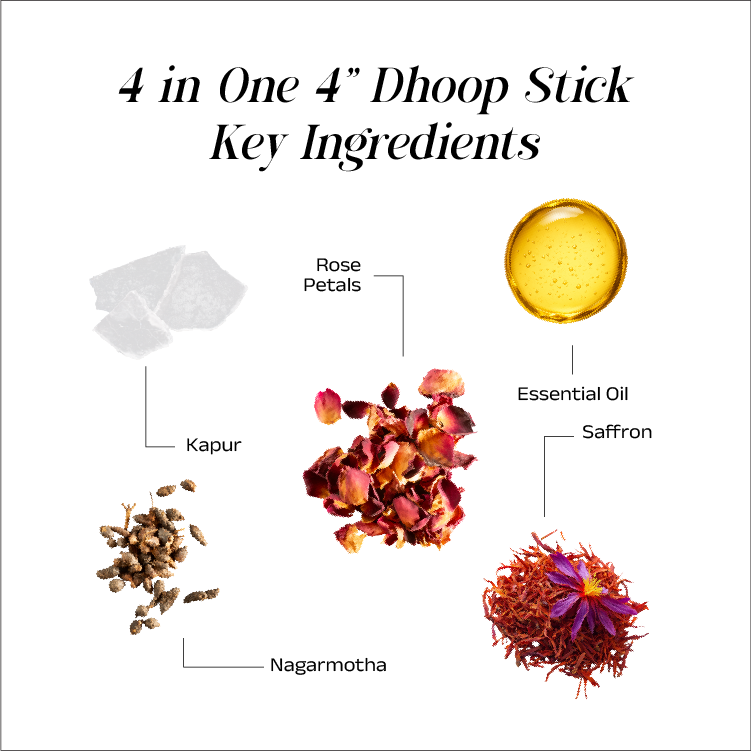 4 in One Dhoop Sticks 4 inch