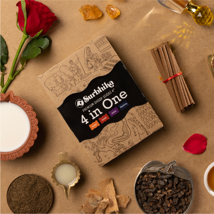 4 in One Dhoop Sticks 4 inch