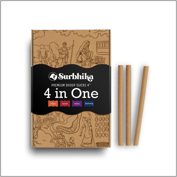 4 in One Dhoop Sticks 4 inch