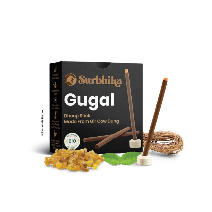 Guggal Dhoop Sticks: 100% Charcoal Free 3 Inch