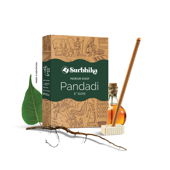 Pandadi Premium Bamboo less Dhoop Sticks 6 Inch