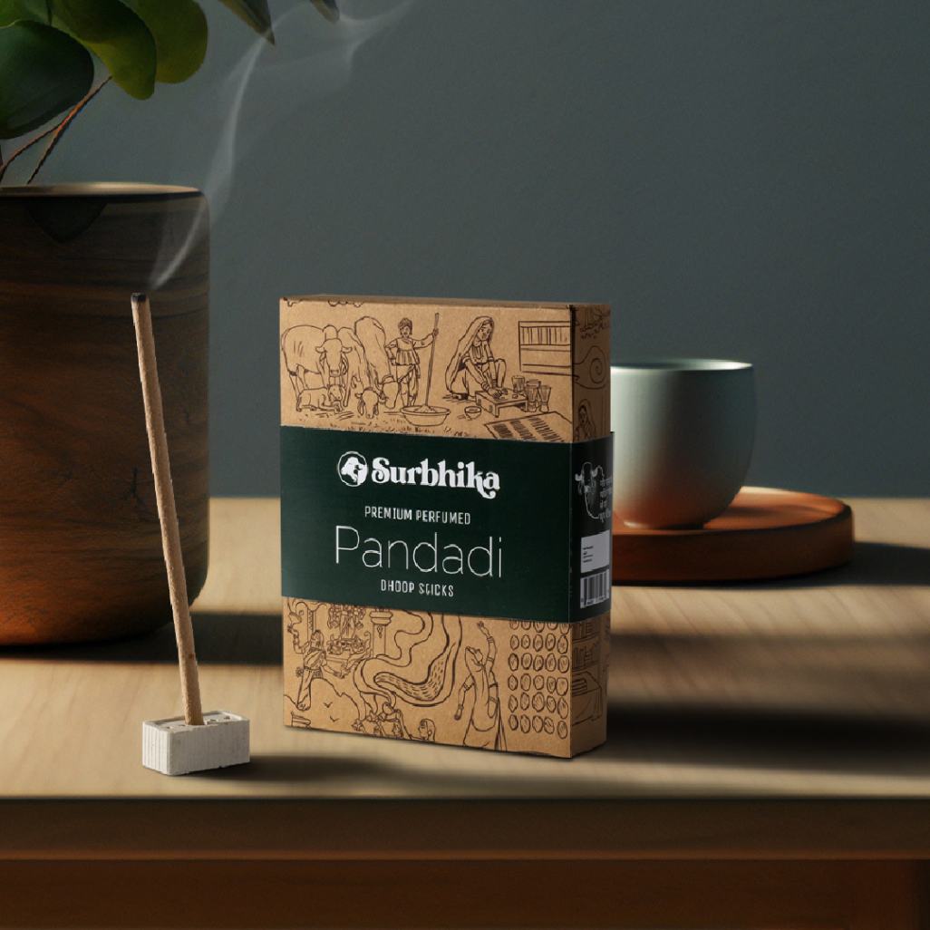 Pandadi Premium Bamboo less Dhoop Sticks 6 Inch