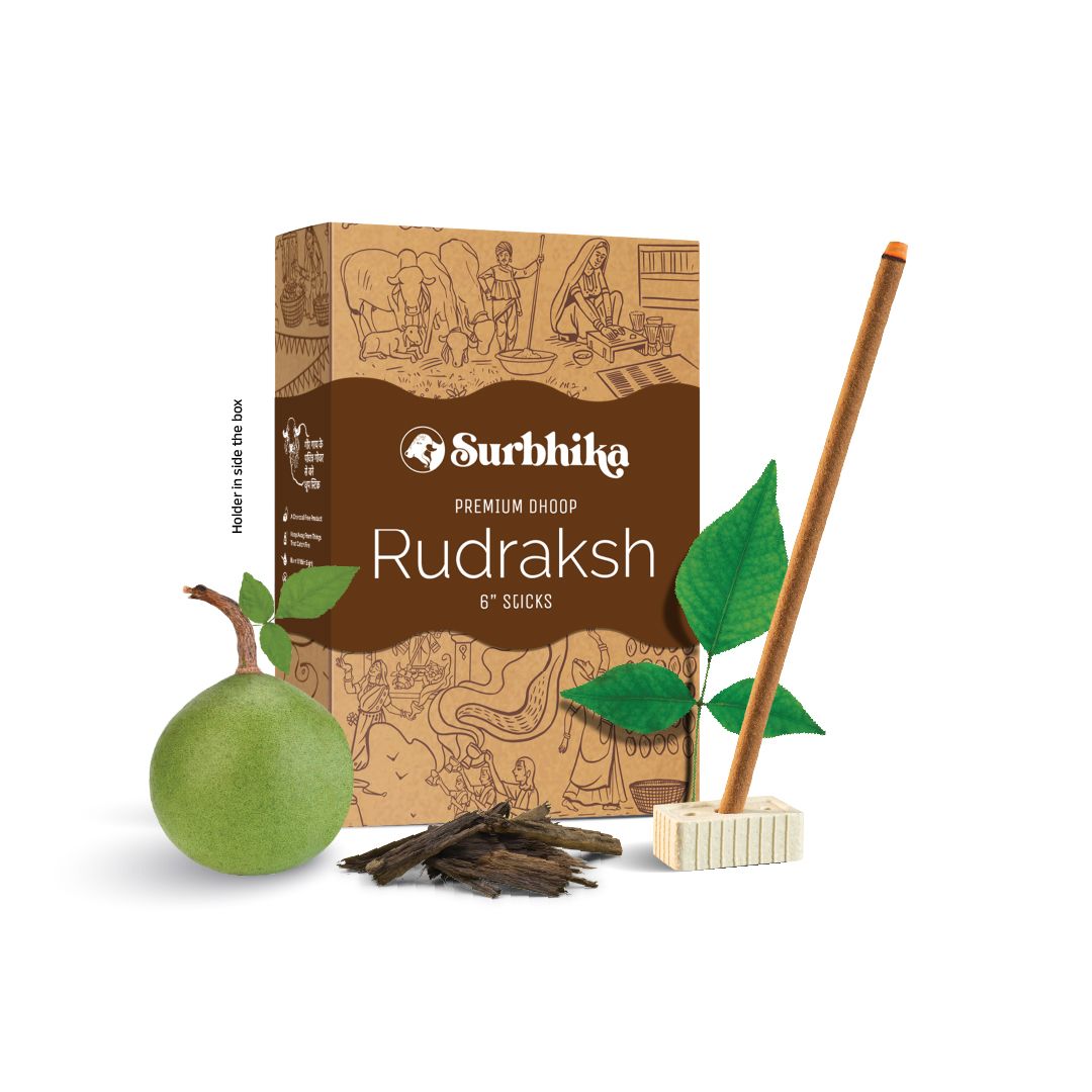 Rudraksh Premium Bamboo Less Dhoop Sticks 6 Inch