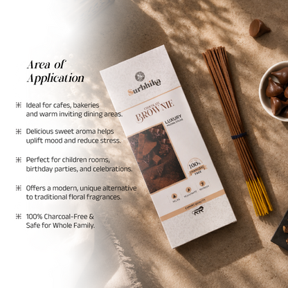 Chocolate Brownie Luxury Incense Sticks | Surbhika (4)