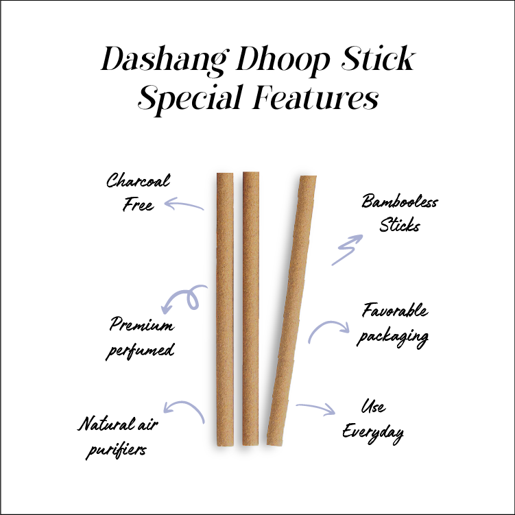 Dashang Premium Bambuless Dhoop Sticks 4 Inch