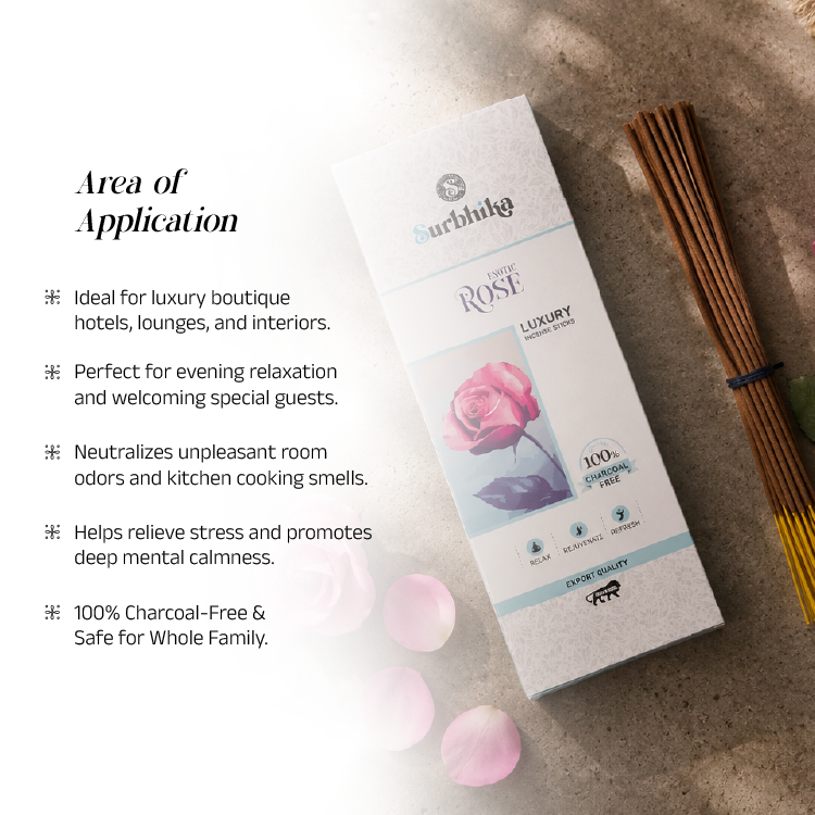 Exotic Rose Luxury Incense Sticks