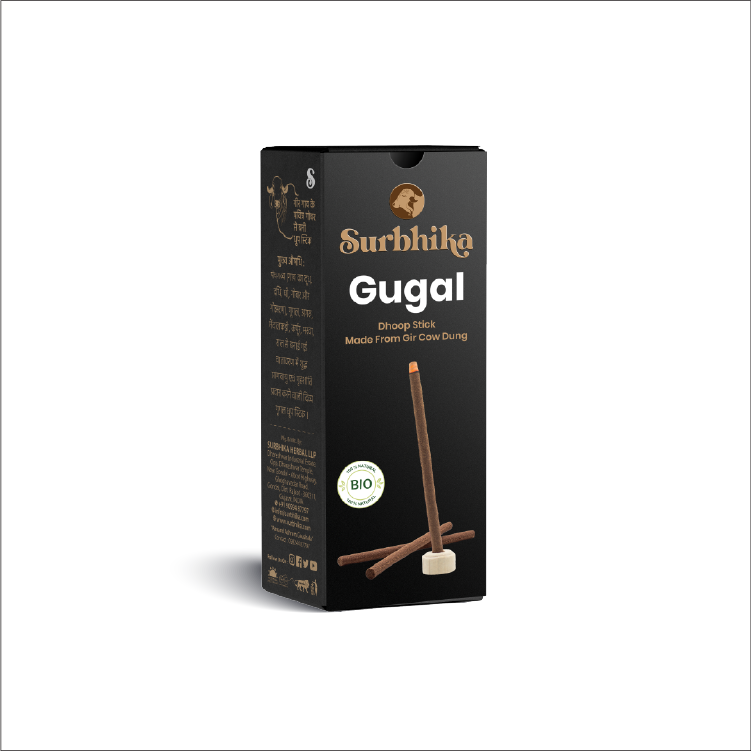 Gugal Dhoop Sticks - 6 Inch - Bamboo Less with Natural Ingredients by Surbhika