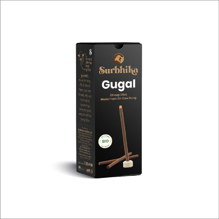 Gugal Dhoop Sticks - 6 Inch - Bamboo Less with Natural Ingredients by Surbhika