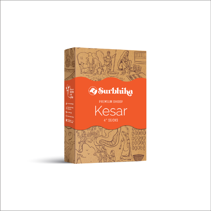 Kesar Premium Bambuless Dhoop Sticks 4 Inch