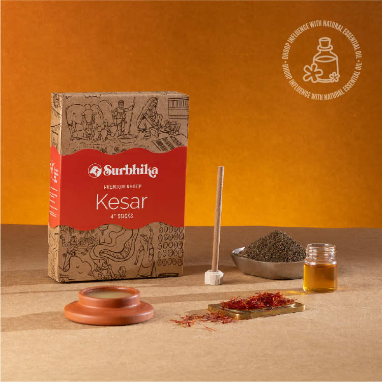Kesar Premium Bambuless Dhoop Sticks 4 Inch