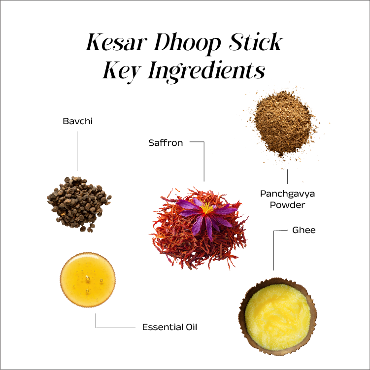 Kesar Premium Bambuless Dhoop Sticks 4 Inch