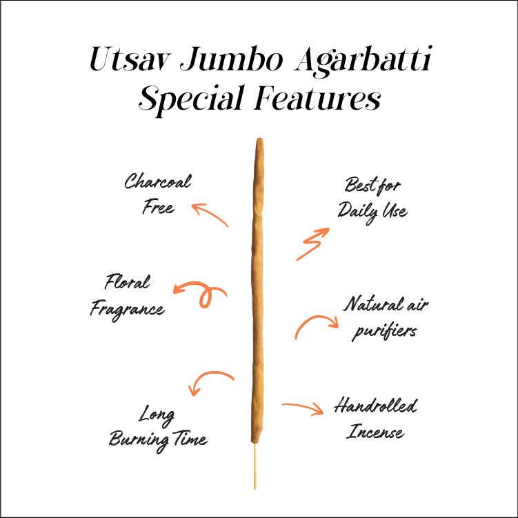 Utsav Jumbo Agarbatti 16 inch