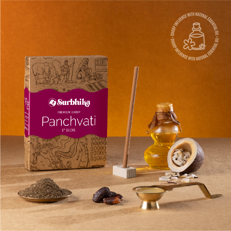 Panchvati Premium Bamboo Less Dhoop Sticks 6 Inch