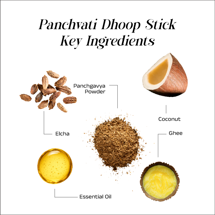Panchvati Premium Bamboo Less Dhoop Sticks 6 Inch