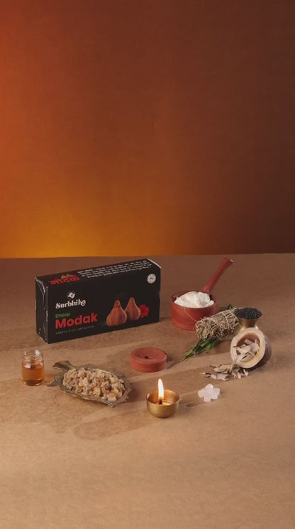 How to Use Modak Dhoop - Special Dhoop for Ganesh Pooja - Ganesh Chaturthi - Charcoal Free by Surbhika