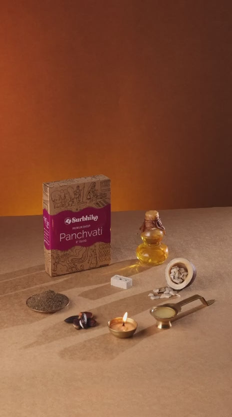 How to Use Panchavati Dhoop Premium charcoal free sticks - Surbhika.com
