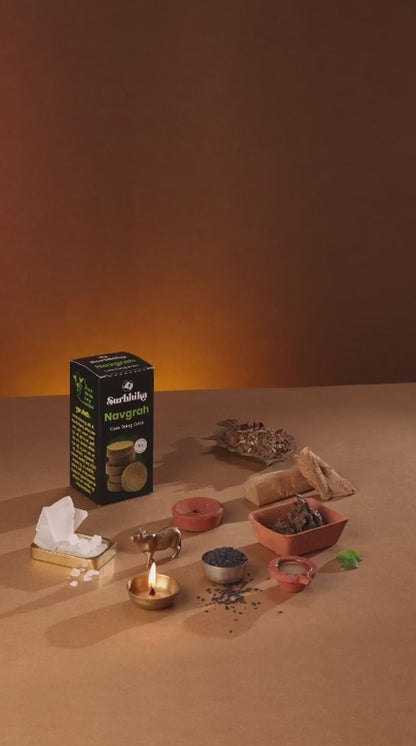 How to Burn (Use) Navgrah Dhoop Chhana Tikki at your home / office ? - Guide by Surbhika.com