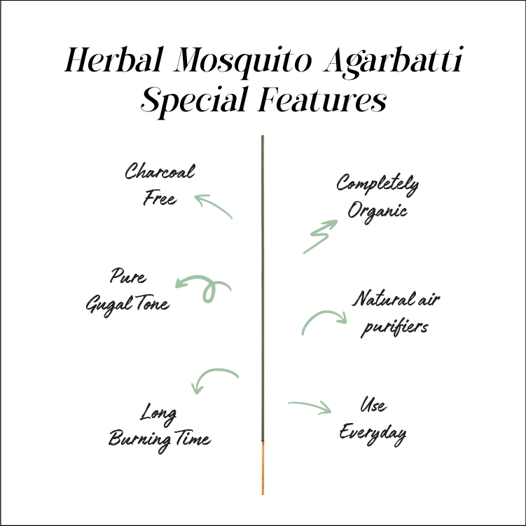 Herbal Mosquito Agarbatti 12 Inch