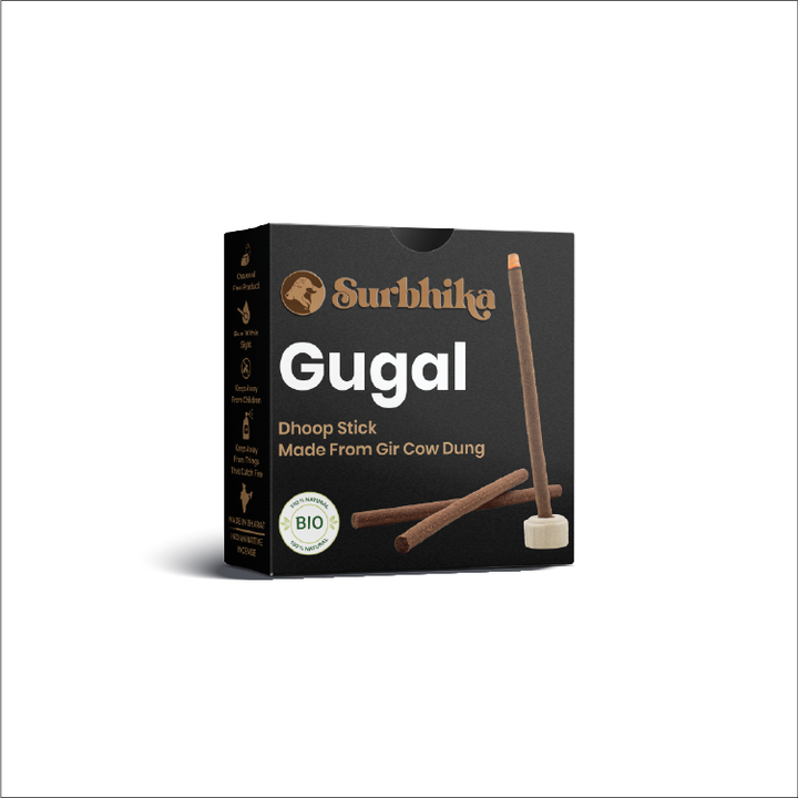 Guggal Dhoop Sticks: 100% Charcoal Free 3 Inch