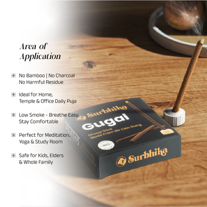 Guggal Dhoop Sticks: 100% Charcoal Free 3 Inch | Surbhika (8)
