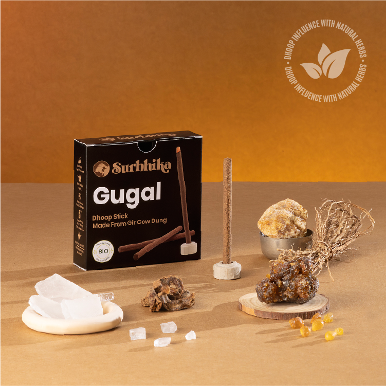Guggal Dhoop Sticks: 100% Charcoal Free 3 Inch